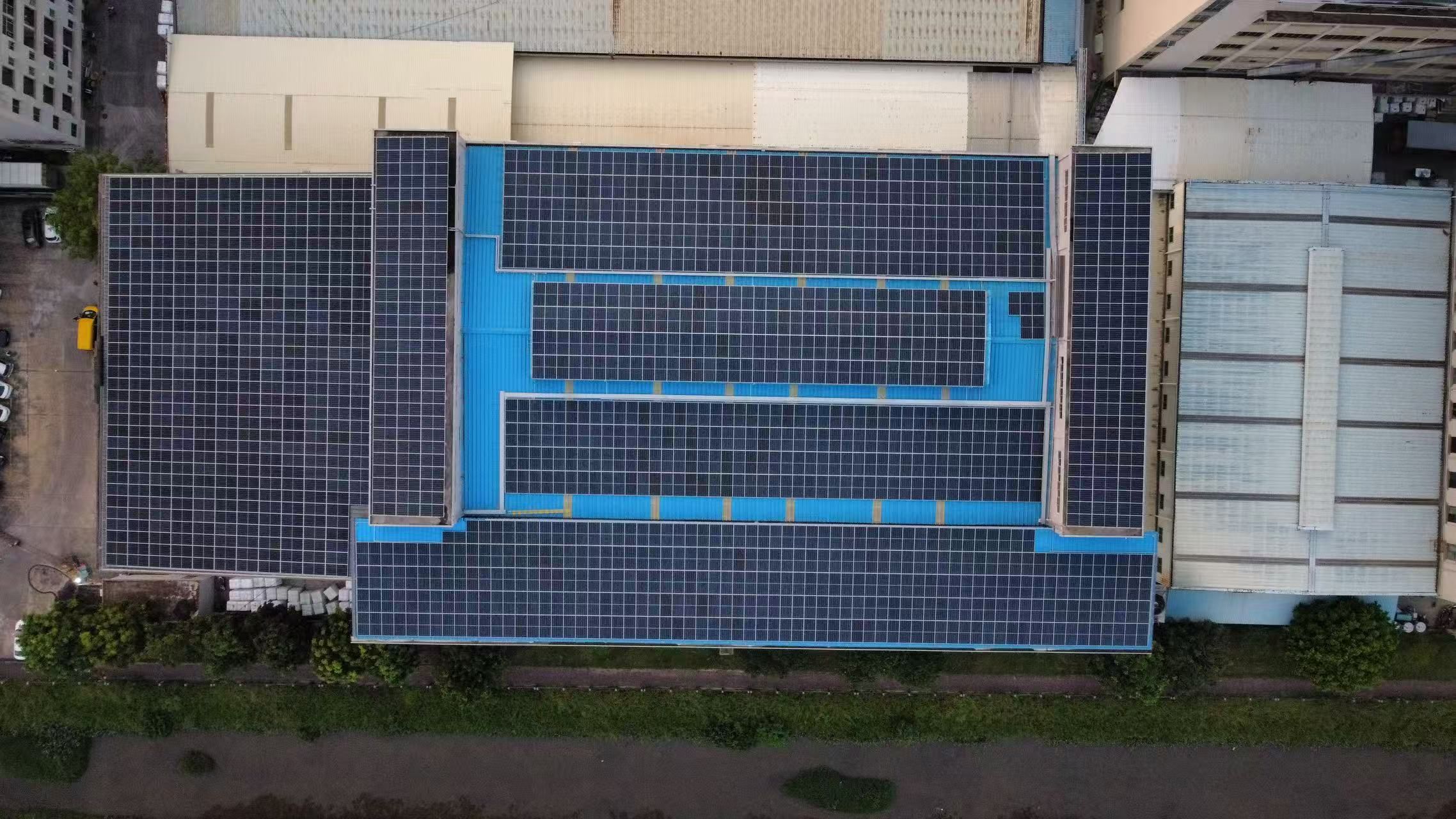 Solar-powered facility